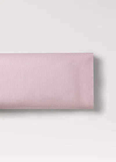 Mango Home Taie D'oreiller Enfant Coton Percale Rayures 45x110 Cm Rose Géranium - Home - 45x110cm -  In Medium Pink