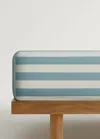 Mango Home Drap-housse Enfant En Coton Percale Rayures Épaisses Lit 90 Cm Bleu - Home - Lit 90 Cm -  In Blue