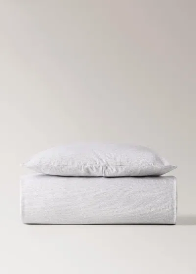 Mango Home Cotton Striped Children's Duvet Cover For 90cm Bed Grey