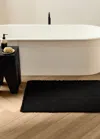 Mango Home Cotton Waffle Bath Mat Black