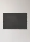 Mango Home Cotton Waffle Bath Mat Charcoal