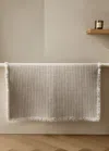 Mango Home Cotton Waffle Bath Mat Vanilla