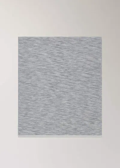 Mango Home Cotton Yarn-dyed Melange Table Runner Light/pastel Grey