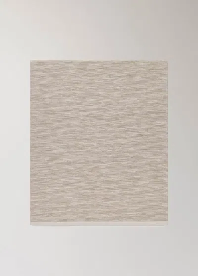 Mango Home Cotton Yarn-dyed Melange Table Runner Sand