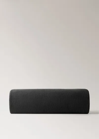 Mango Home Couverture Teinte En Pièce Avec Ourlets Lit 135/150 Cm Gris - Home - Lit 130/140/150 Cm -