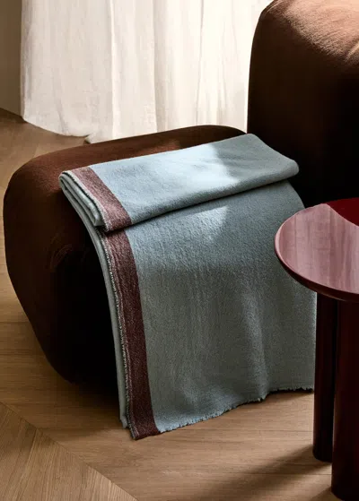 Mango Home Couverture/plai Bleu Ciel - Home - 130x180cm -
