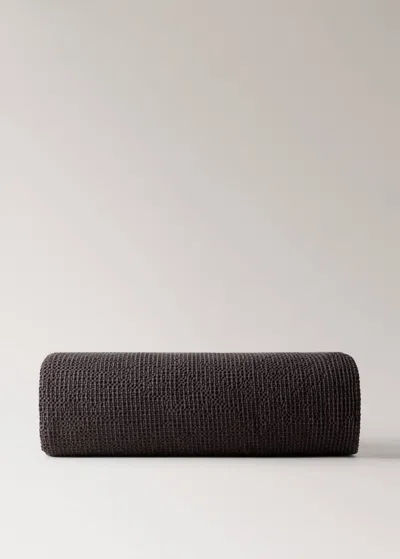 Mango Home Couvre-lit Coton Garment-dyed Gaufré Lit 180/200 Cm Rouge Foncé - Home - Lit 180/200 Cm -