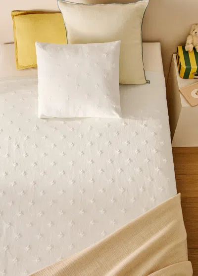 Mango Home Couvre-lit Enfant Coton Jacquard Lit 90/105 Cm Blanc - Home - Lit 90/105 Cm -