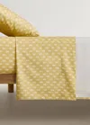 Mango Home Crib Top Sheet Cotton Percale Cotton Flower Small Pink