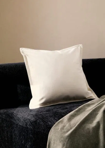 Mango Home Cushion Case Ecru In White