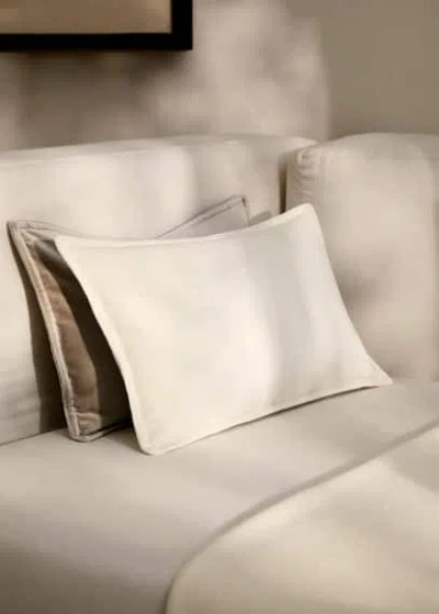 Mango Home Cushion Case Ecru In White
