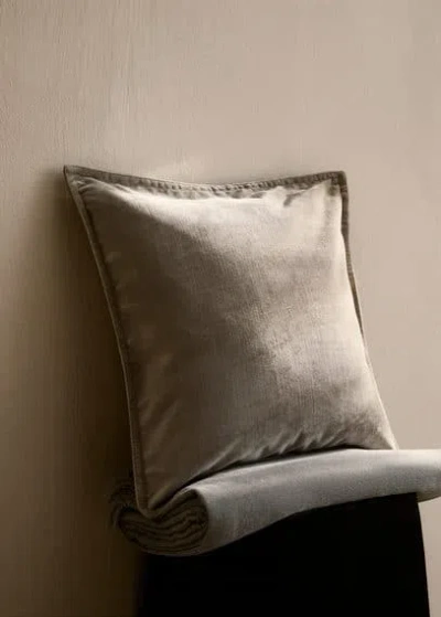 Mango Home Cushion Case Mint Green In Gray