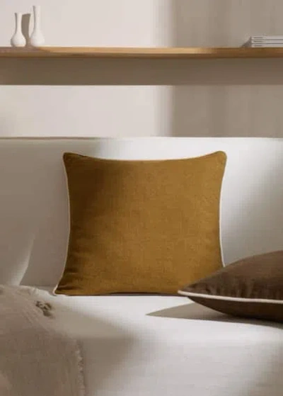 Mango Home 100% Linen Cushion Cover 50x50cm Olive Green