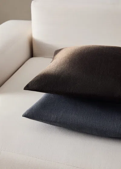 Mango Home Cushion Cover With Structure, 45x45 Cm Chocolate