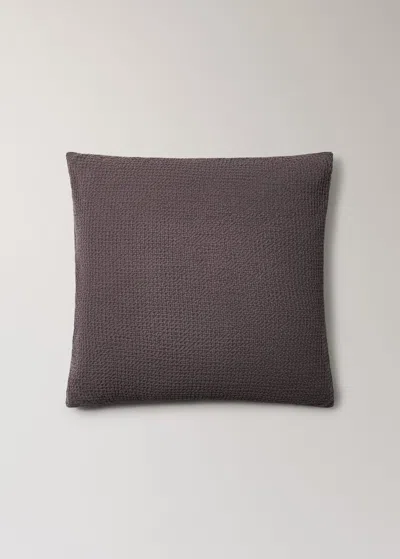 Mango Home Two Cotton Waffle Percale Pillowcases 60x60 Cm Blackberry