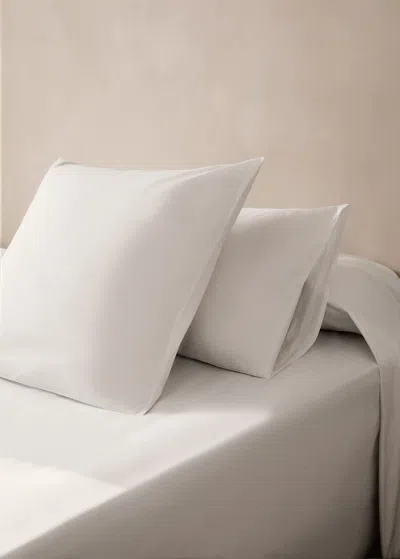 Mango Home Two Cotton Percale Pillowcases 60x60cm White