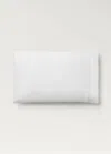 Mango Home Two Cotton Percale Pillowcases With Lace Insert 50x75 Cm White