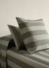 Mango Home Two Cotton Percale Pillowcases With Double Overlock 60x60 Cm Green