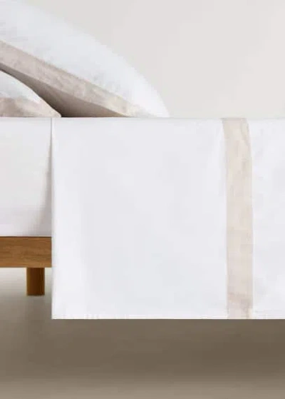 Mango Home Drap Blanc - Home - Lit 90 Cm -