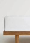 Mango Home Fitted Sheet White