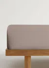 Mango Home Fitted Sheet Chocolate