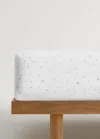 Mango Home Drap-housse Gris - Home - Lit 90 Cm -  In Grey