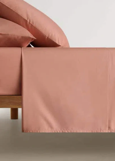 Mango Home Flat Sheet In Pêche