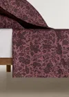 Mango Home Drap Percale De Coton Imprimé Fleuri Bicolore Lit 150/160 Cm Rose - Home - Lit 150/160 Cm - Mango Ho