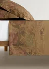 Mango Home Drap Percale De Coton Imprimé Fleuri Multicolore Lit 135/140 Cm Kaki - Home - Lit 135/140 Cm - Mango