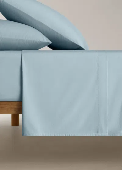 Mango Home Drap Plat Percale De Coton Lit 150/160 Cm Bleu - Home - Lit 150/160 Cm -  In Blue