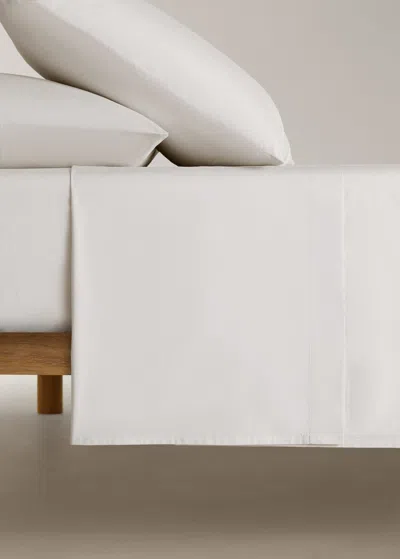 Mango Home Drap Plat Percale De Coton Lit 150/160 Cm Écru - Home - Lit 150/160 Cm -  In Sand
