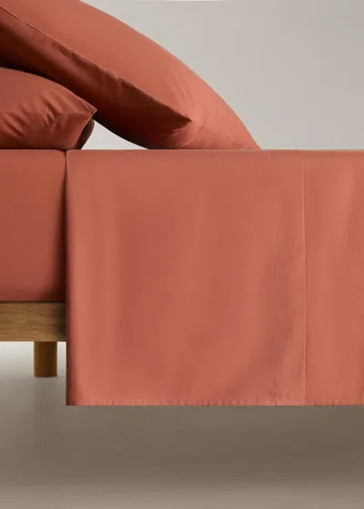 Mango Home Drap Plat Percale De Coton Lit 150/160 Cm Rose Géranium - Home - Lit 150/160 Cm -