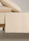 Mango Home Drap Plat Percale De Coton Lit 180/200 Cm Vanille - Home - Lit 180/200 Cm -  In White
