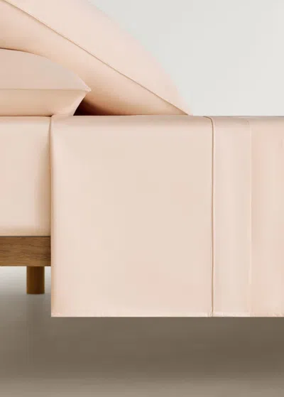 Mango Home Flat Sheet In Rose