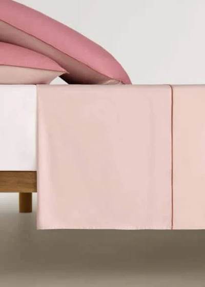 Mango Home Flat Sheet In Rose