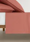 MANGO HOME DRAP PLAT POPELINE DE COTON DOUBLE SURPIQÛRE LIT 180/200 CM ROSE GÉRANIUM - HOME - LIT 180/200 CM - 