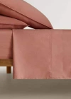 Mango Home Flat Sheet In Rouge Orangé