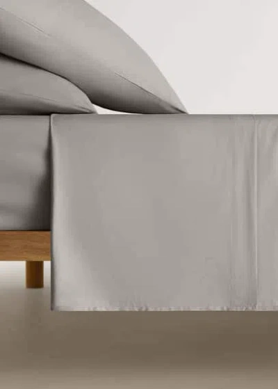 Mango Home Flat Sheet In Vert Forêt