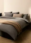Mango Home Duvet Cover Cotton Poplin Poplin Double Stitching Bed 90 Cm Medium Grey