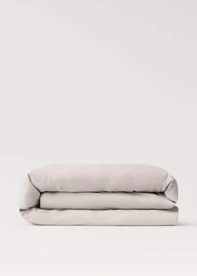 Mango Home Housse De Couette Coton Lavé Lit 135/140 Cm1 Gris Clair/pastel - Home - Lit 135/140 Cm -  In Gray