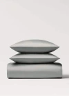 Mango Home Housse De Couette Coton Satin 600 Fils Lit 180/200 Cm Gris Clair/pastel - Home - Lit 180/200 Cm - Ma