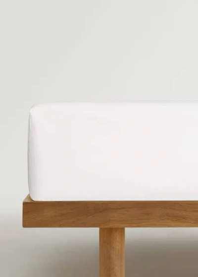 Mango Home Fitted Sheet Ecru