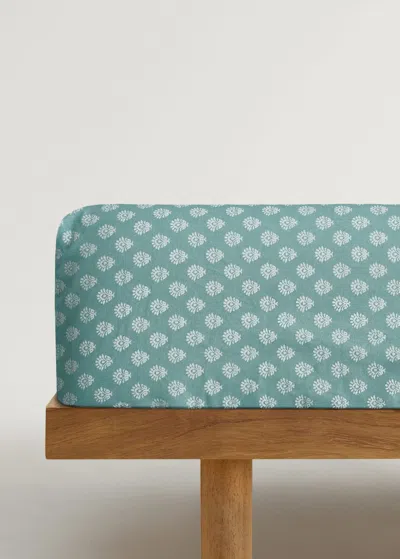 Mango Home Fitted Sheet Forest Green