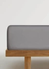 Mango Home Fitted Sheet Medium Grey