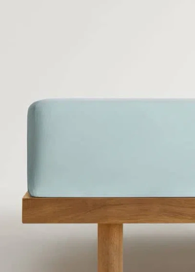 Mango Home Fitted Sheet Pastel Green