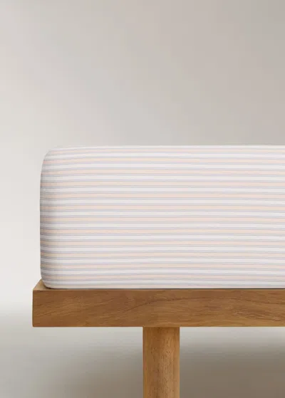 Mango Home Fitted Sheet Vanilla In White