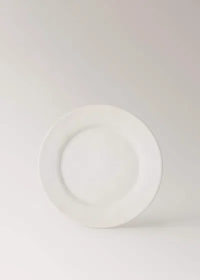 Mango Home Flat Plate Off White