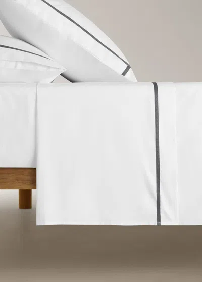 Mango Home Flat Sheet In Gray