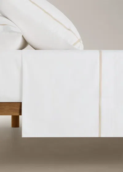 Mango Home Flat Sheet In Sand