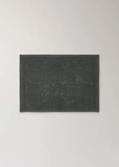 Mango Home Floral Jacquard Bath Mat Green